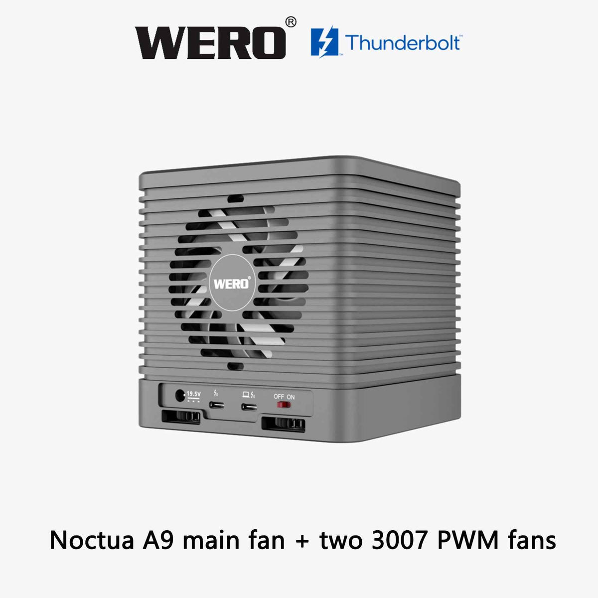 WERO Thunderbolt 5 4-Bay U.2 SSD Enclosure | 80Gbps External NVMe Storage (CUBE Series)