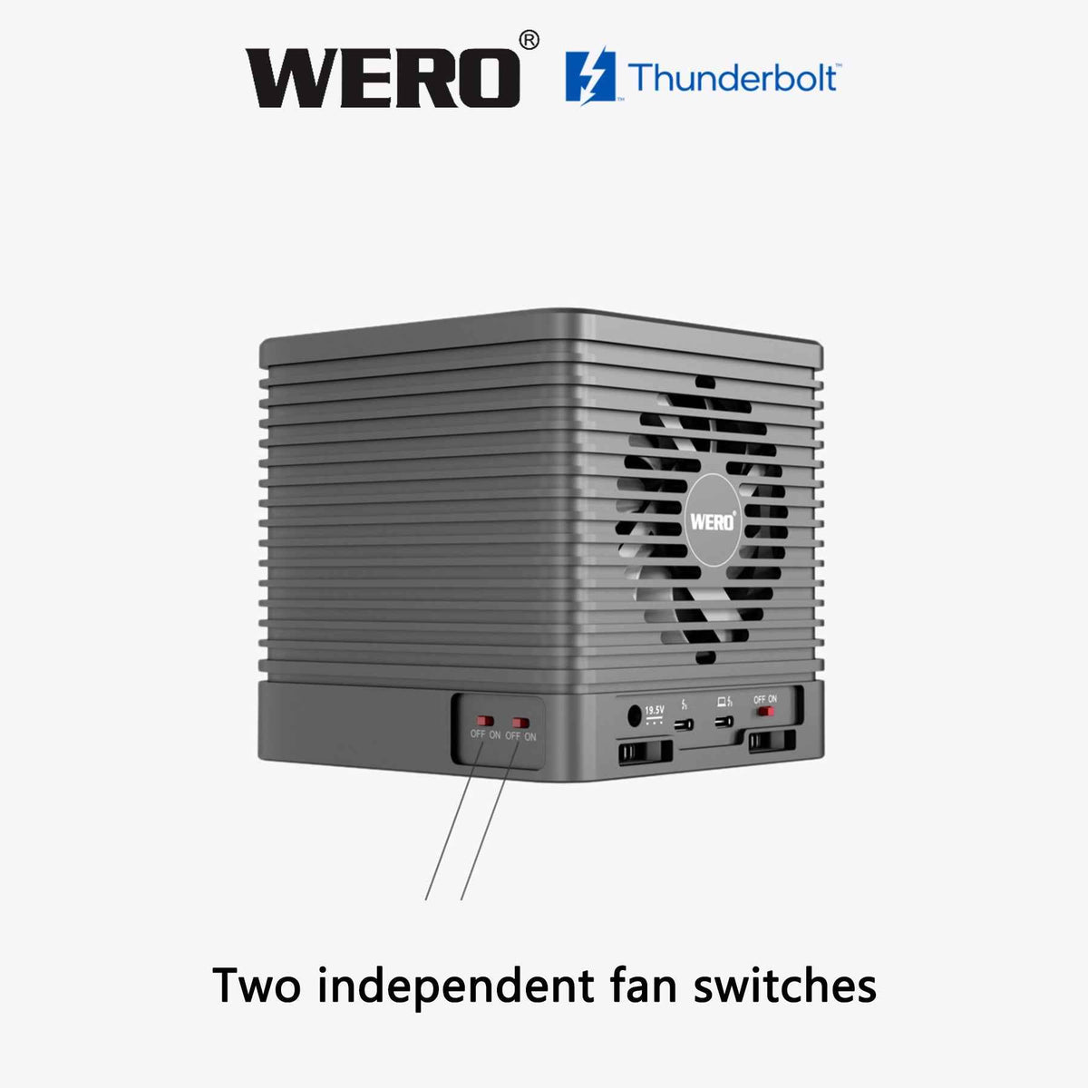 WERO Thunderbolt 5 4-Bay U.2 SSD Enclosure | 80Gbps External NVMe Storage (CUBE Series)