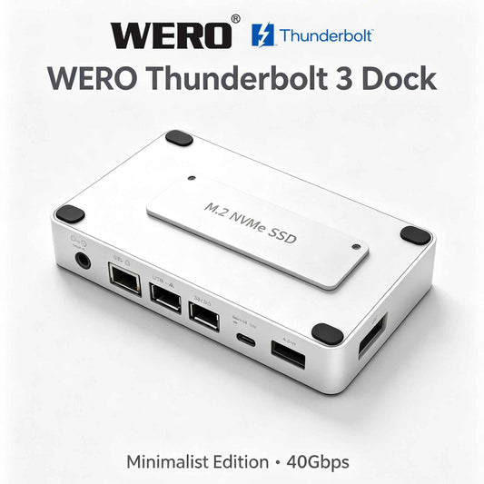 AOWELL Wero Dock – Thunderbolt 3 Docking Station for MacBook & Windows