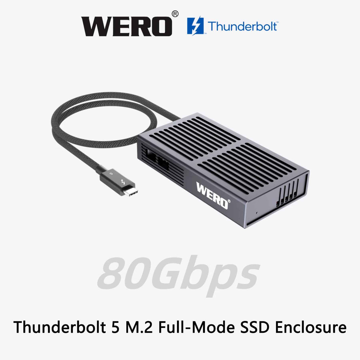 USB4 NVMe SSD Enclosure 40Gbps with Active Cooling Fan - ASM2464PD M.2 NVMe External Case for Thunderbolt 4/3, USB4, PCIe 5.0/4.0 SSDs, Bus-Powered Aluminum Portable Storage