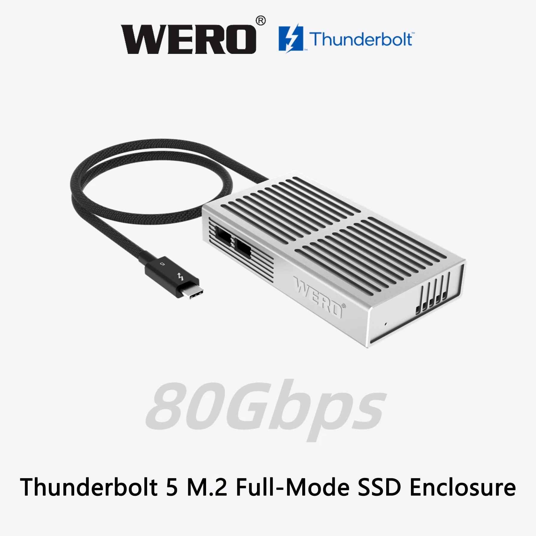 USB4 NVMe SSD Enclosure 40Gbps with Active Cooling Fan - ASM2464PD M.2 NVMe External Case for Thunderbolt 4/3, USB4, PCIe 5.0/4.0 SSDs, Bus-Powered Aluminum Portable Storage