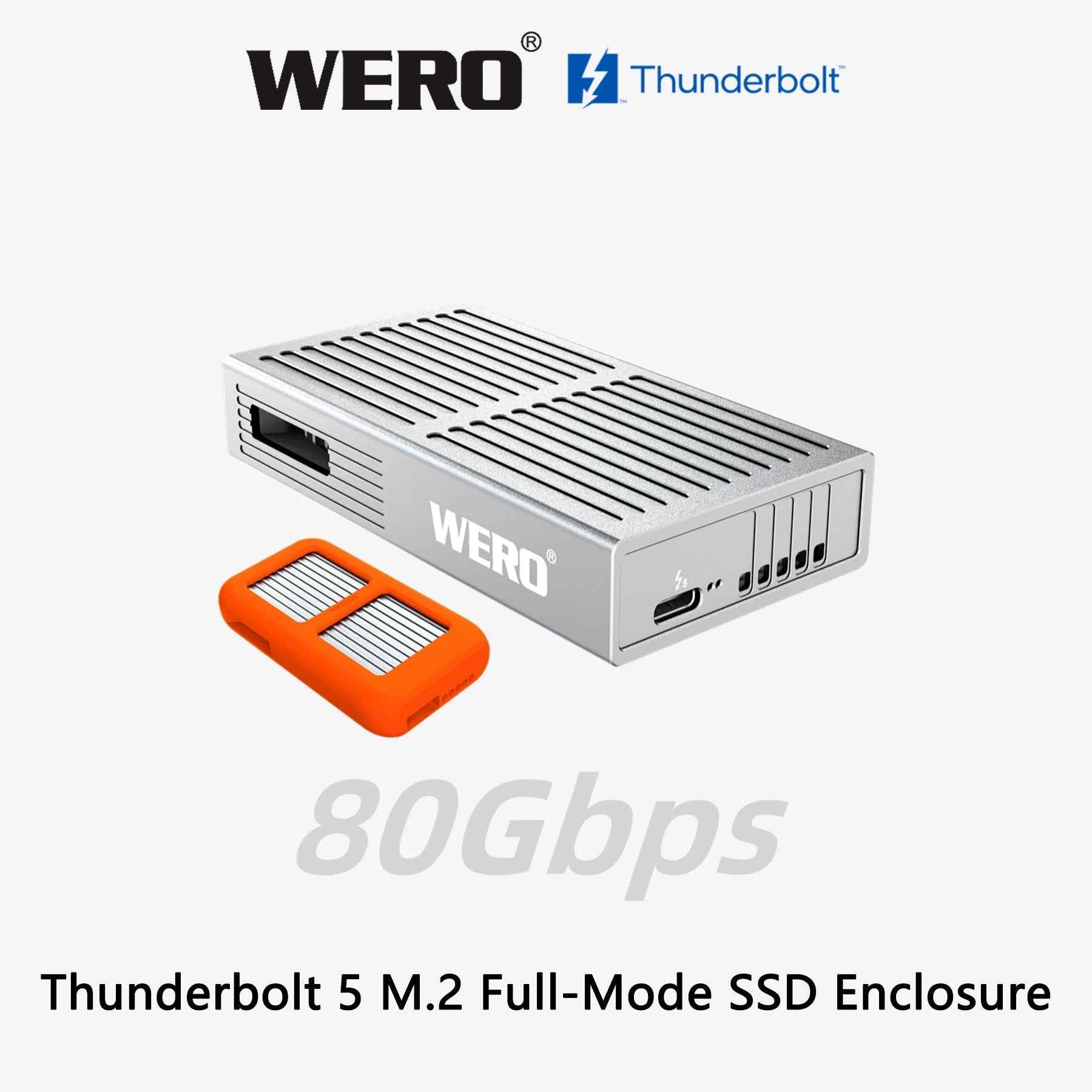 USB4 NVMe SSD Enclosure 40Gbps with Active Cooling Fan - ASM2464PD M.2 NVMe External Case for Thunderbolt 4/3, USB4, PCIe 5.0/4.0 SSDs, Bus-Powered Aluminum Portable Storage