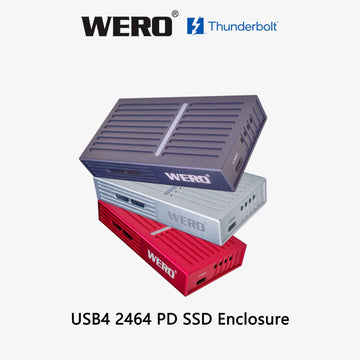 USB4 NVMe SSD Enclosure 40Gbps with Active Cooling Fan - ASM2464PD M.2 NVMe External Case for Thunderbolt 4/3, USB4, PCIe 5.0/4.0 SSDs, Bus-Powered Aluminum Portable Storage