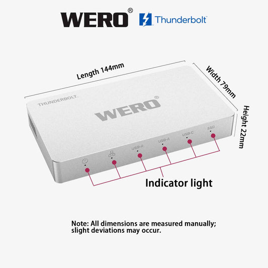 AOWELL Wero Dock – Thunderbolt 3 Docking Station for MacBook & Windows