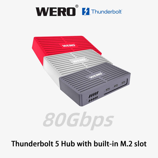 AOWELL TBT5 SSD Hub – Thunderbolt 5 Docking Station with NVMe Slot (80Gbps)