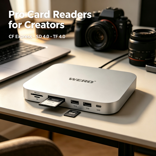 WERO Thunderbolt 3 Dock für Mac Mini & Mac Studio | Dual NVMe SSD Erweiterungs-Hub