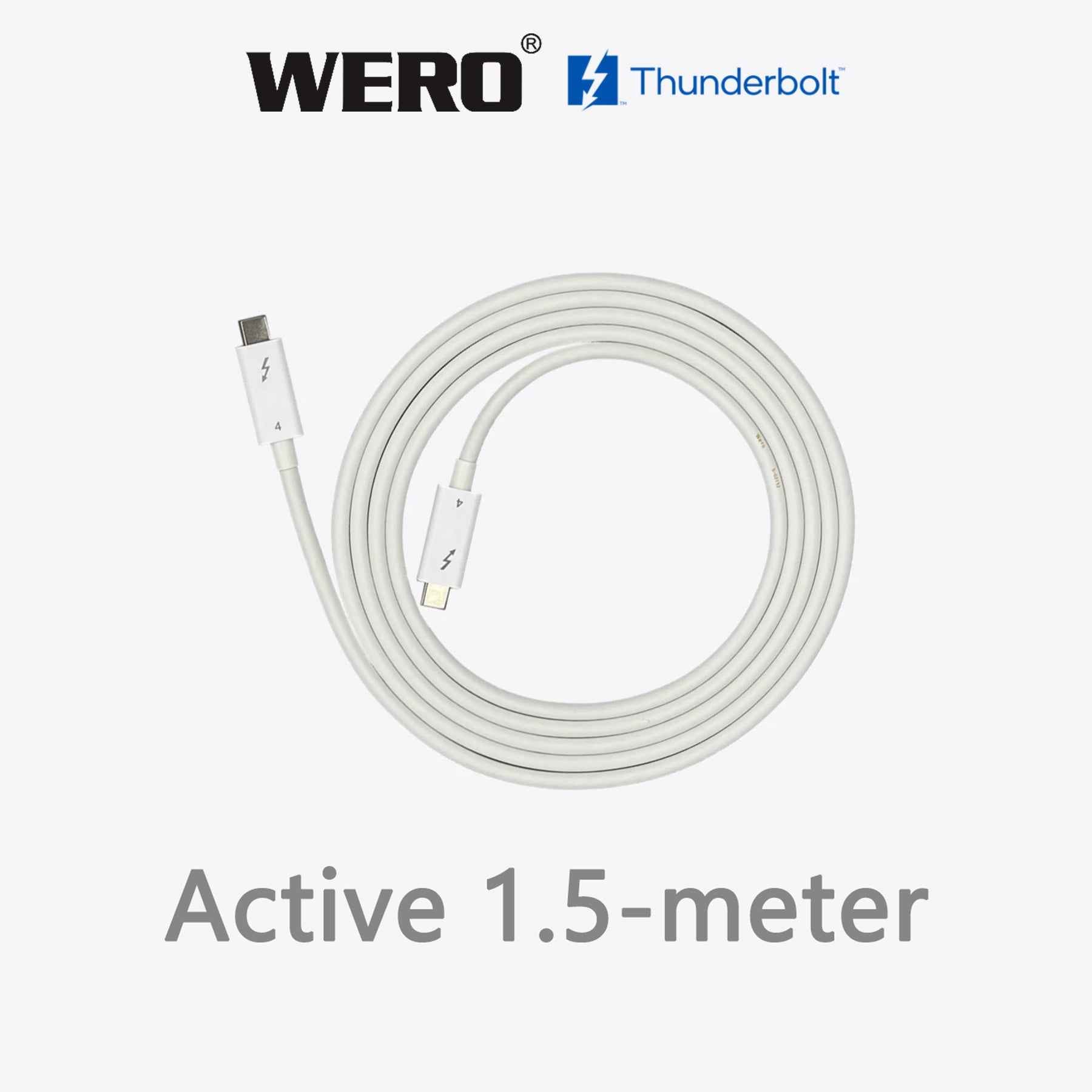 WERO Pro Active Thunderbolt 4 Cable 1.5/1.8/2m 40Gbps 100W
