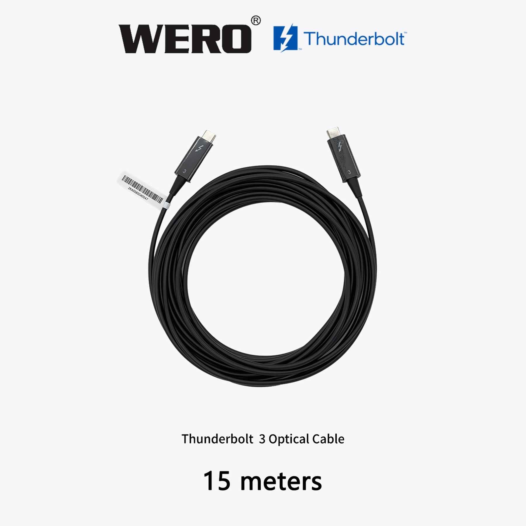 Thunderbolt 3 Active Optical Cable 40Gbps Fiber AOC Long Distance 5-50m
