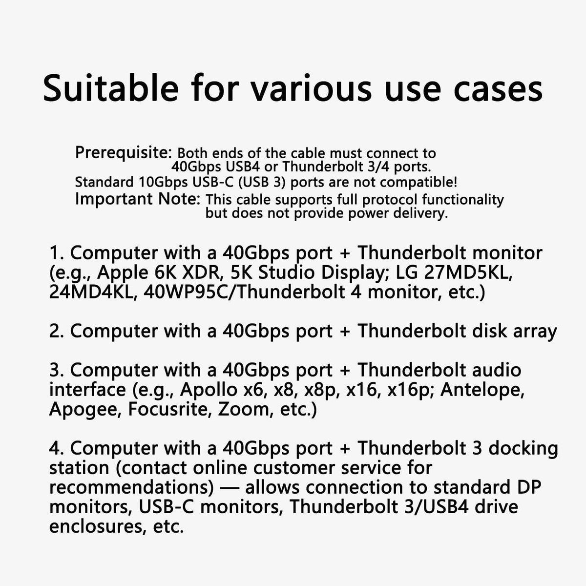 Thunderbolt 3 Active Optical Cable 40Gbps Fiber AOC Long Distance 5-50m
