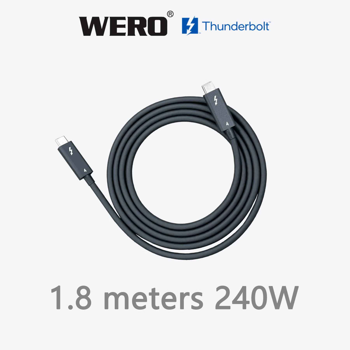 WERO Pro Active Thunderbolt 4 Cable 1.5/1.8/2m 40Gbps 100W