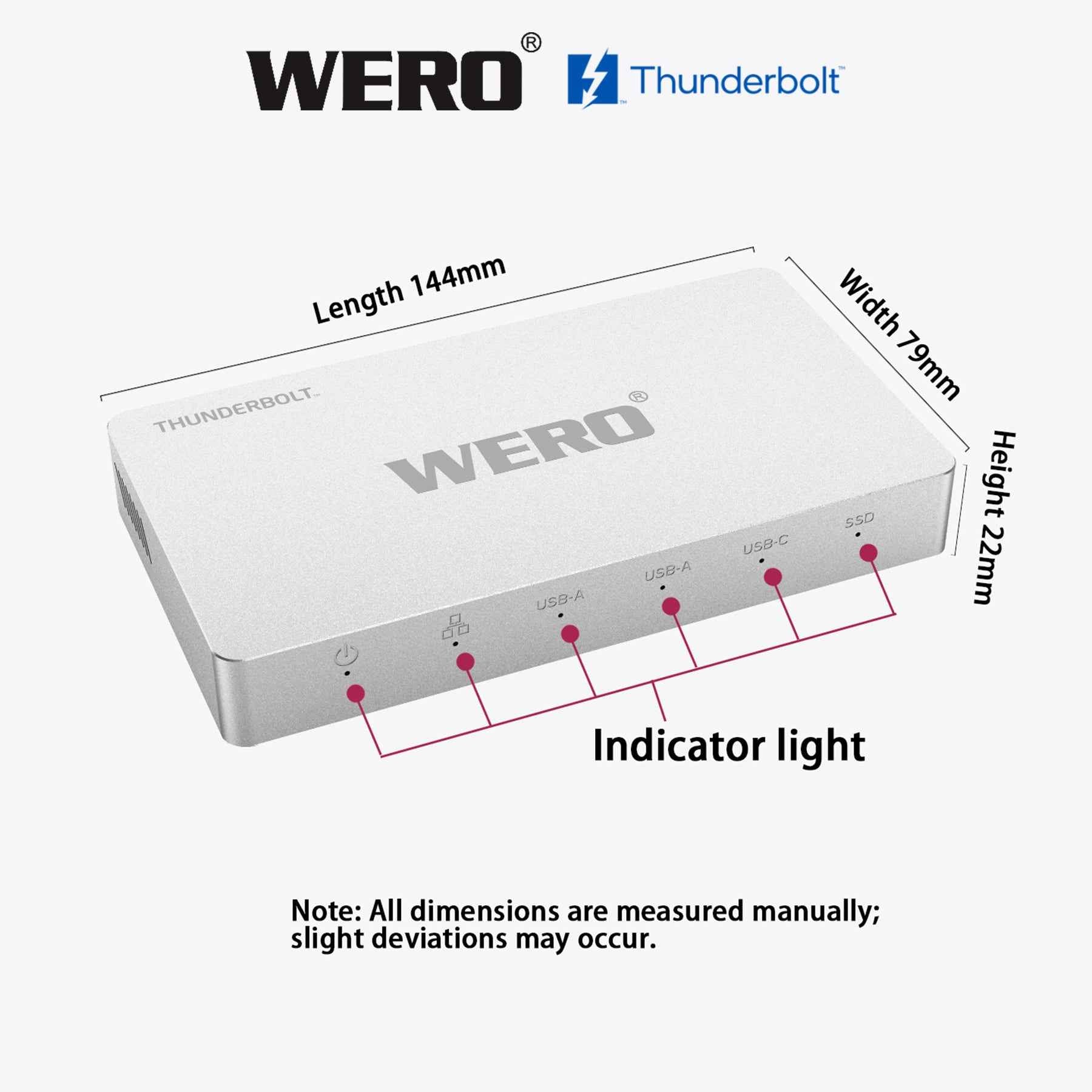 AOWELL Wero Dock – Thunderbolt 3 Docking Station for MacBook & Windows