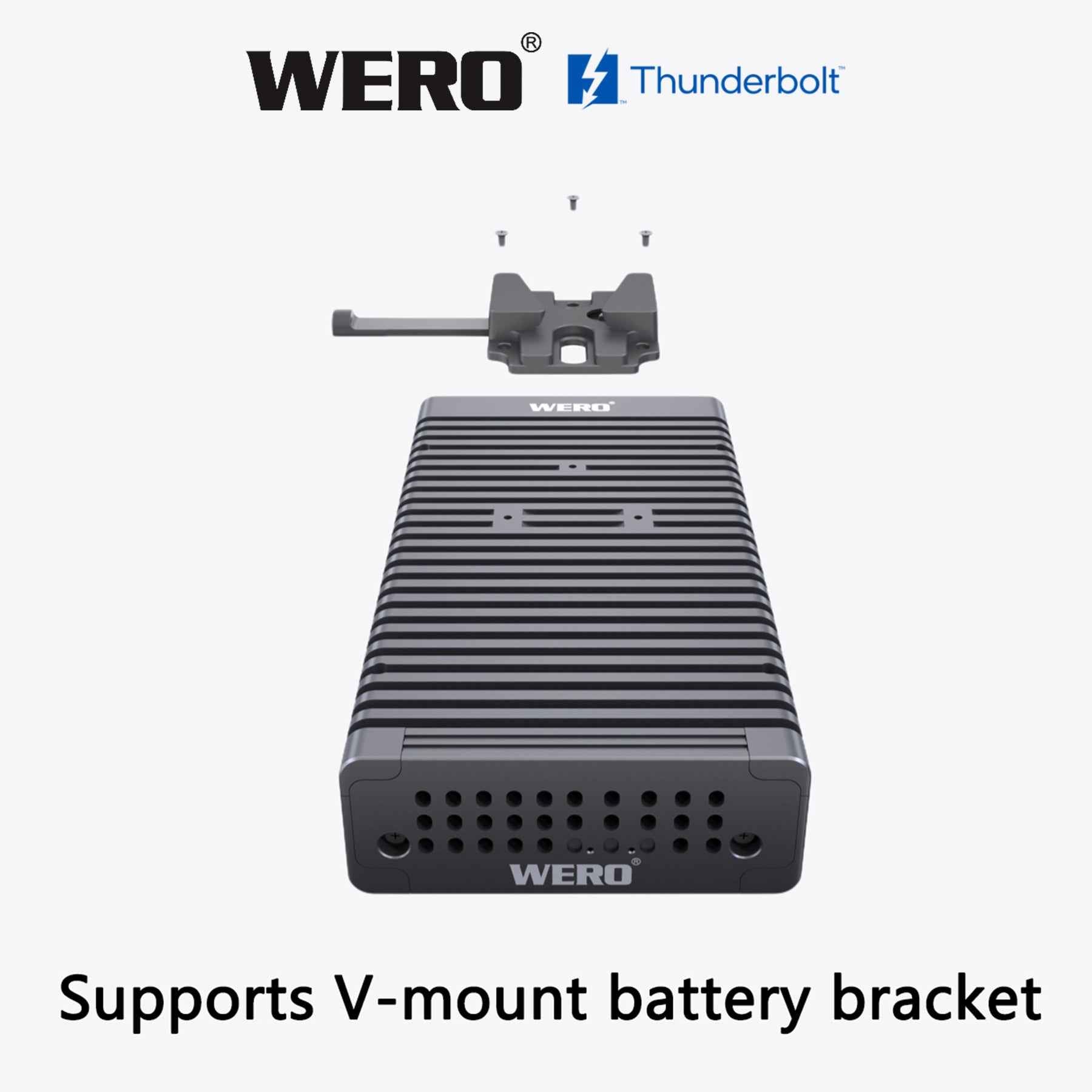 WERO Thunderbolt 5 SSD Enclosure Gen 2 – 6,000MB/s Portable NVMe M.2 Case, Active Cooling, Tool‑Free, for Mac & PC