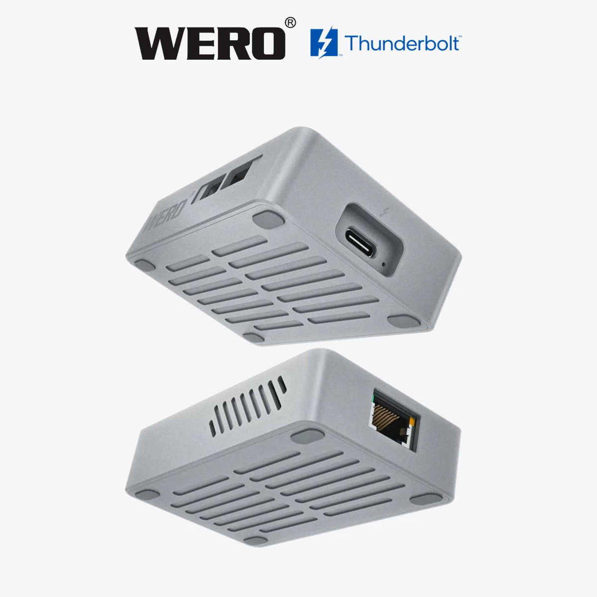 WERO Thunderbolt 3 to 10GbE Ethernet Adapter – 10G RJ45 Network Adapter for Mac & PC, Thunderbolt 4/5 Compatible, Bus-Powered