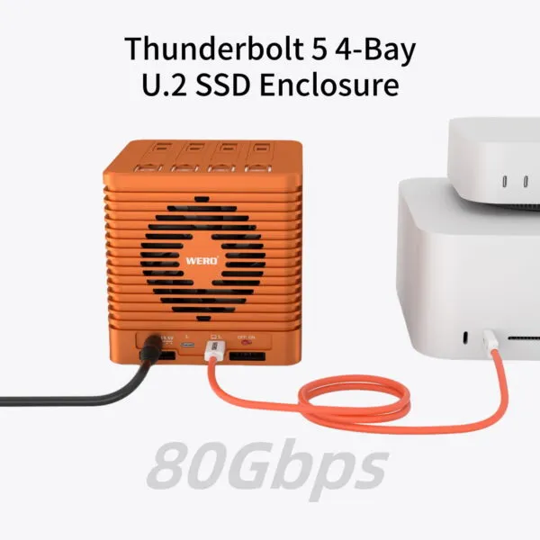 Thunderbolt 5 4-Bay  U.2 SSD Enclosure - 图片 8