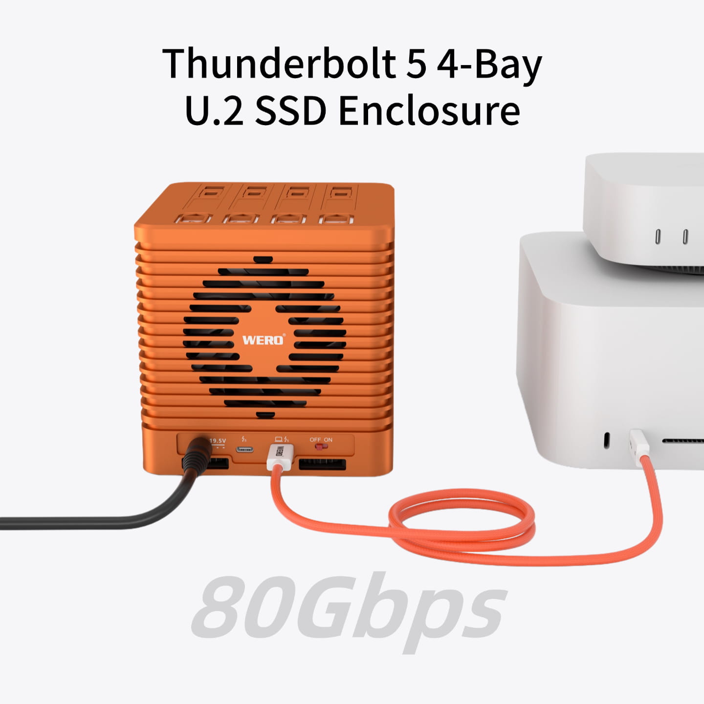 1780801802-g Thunderbolt 5 4-Bay U.2 SSD Enclosure - 图片 1